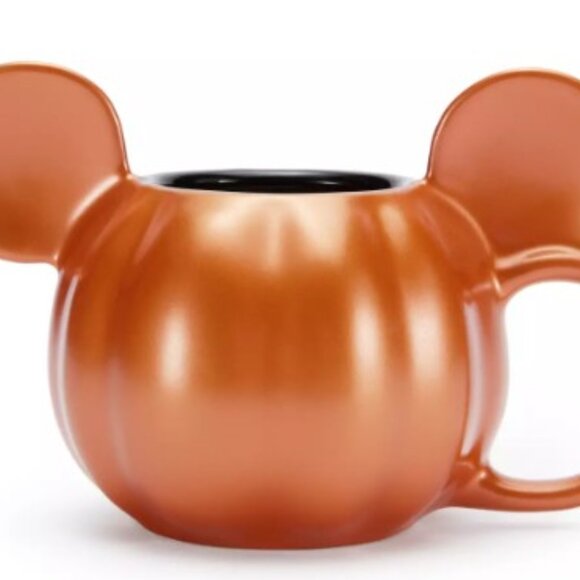 Disney Mickey Mouse Pumpkin Sculpted Mug NWT - Picture 1 of 3